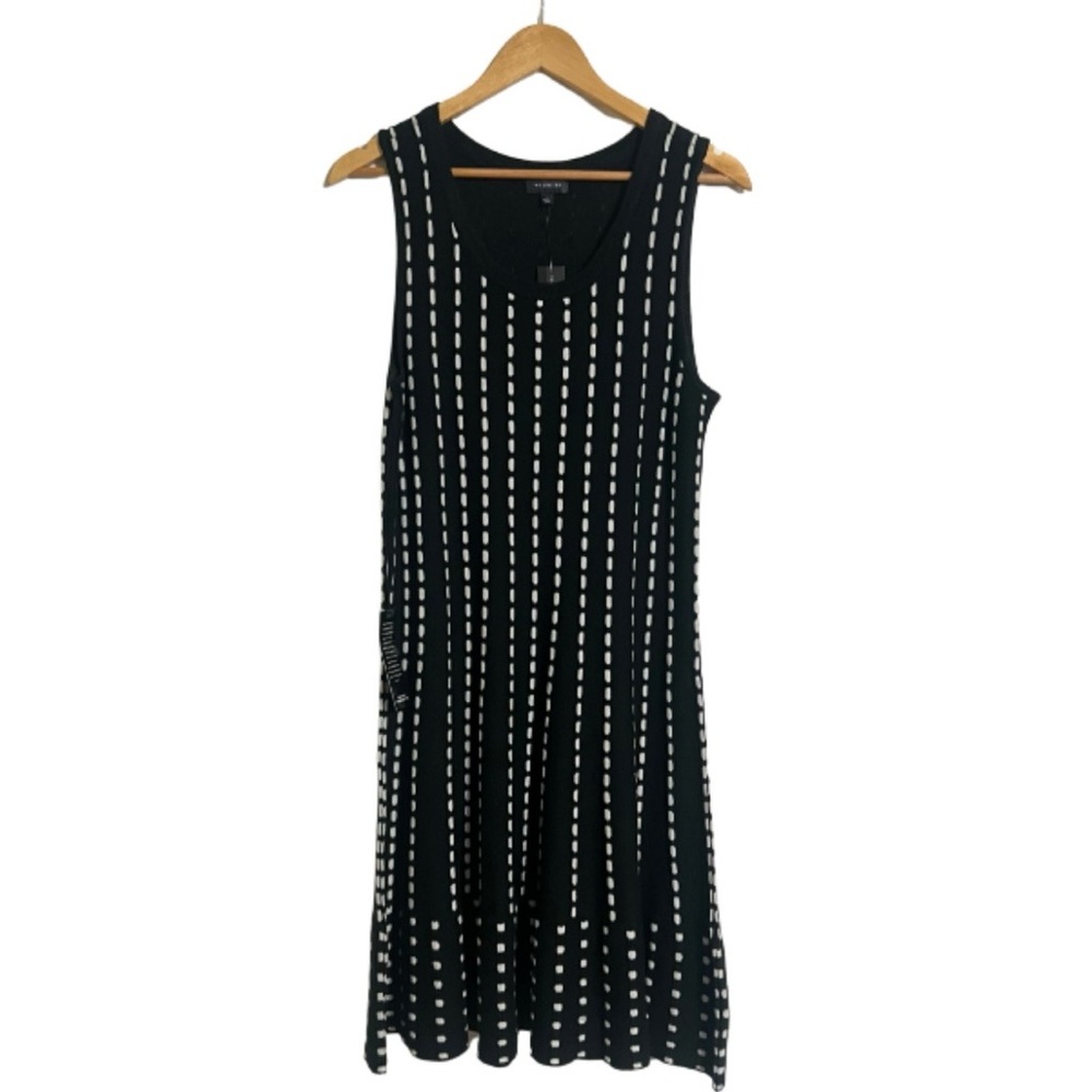 The Limited Black & White Textured Sleeveless Sweater Dress | L | NWT